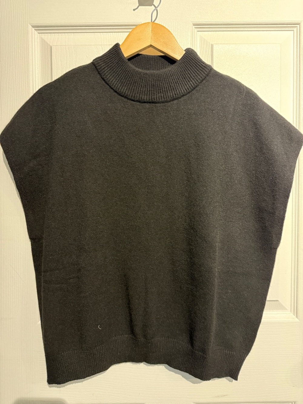 Classic Black Turtleneck Sweater Vest